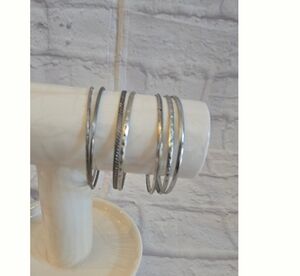 Silver Plated  Bangle Set Of 7
